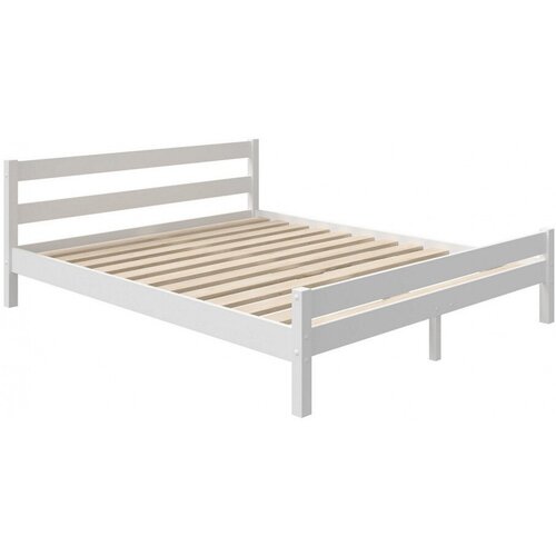 Двуспальная кровать Edwood Lotta 160х200 см - белая