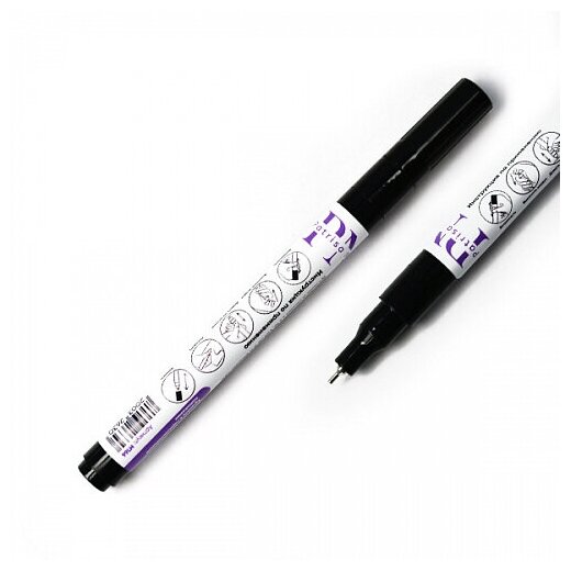Ручка-маркер для дизайна Patrisa nail M166 жидкое серебро