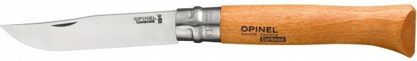 Нож Opinel №12, углеродистая сталь, рукоять из дерева бука, блистер - фото №7