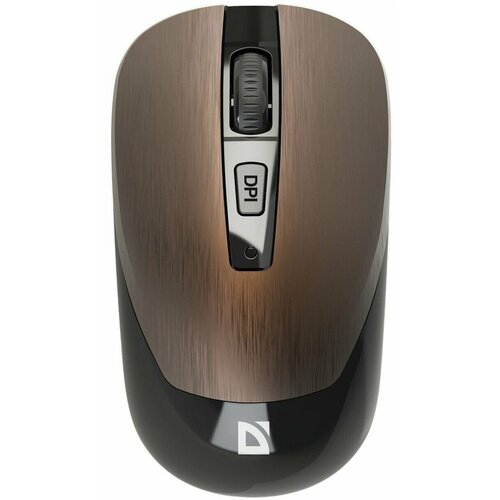 Defender Мышь беспроводная оптическая Wave MM-995 USB симметричная 80012001600 dpi бронза 111900₽