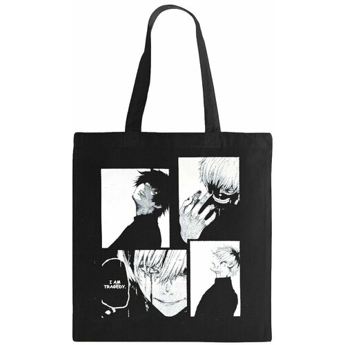 фото Сумка шоппер rextex, фактура гладкая, черный