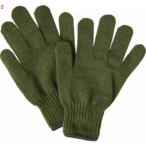Перчатки для зимних садовых работ акриловые размер 10 цвет зеленый (2 шт.)