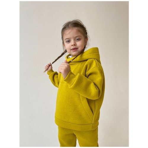 фото Костюм из футера 3-х нитка с начесом "мэган" супер пупс горчица, 92 размер супер-пупс