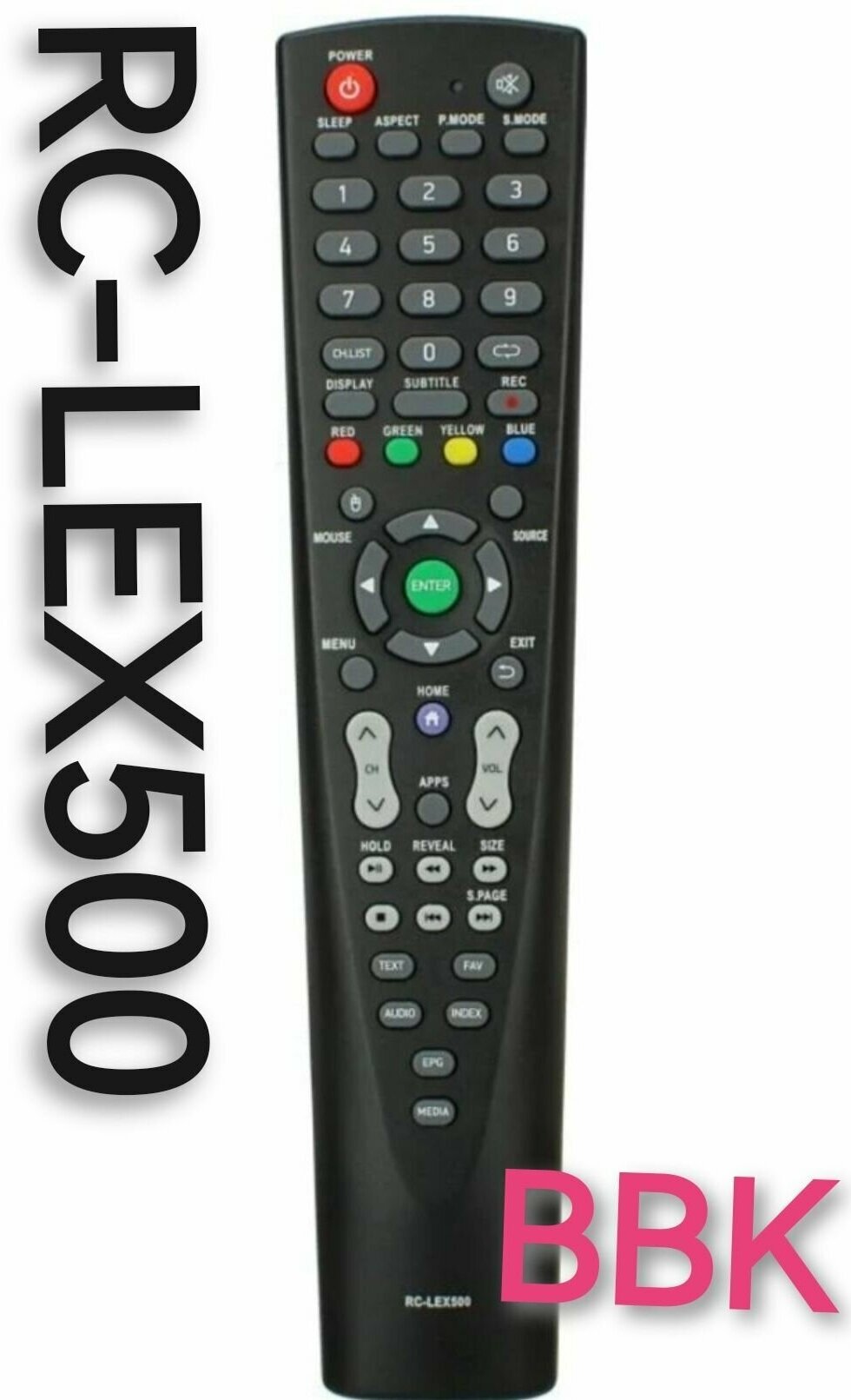 Пульт Rc-lex500 для BBK/БИ би кей /ббк телевизора