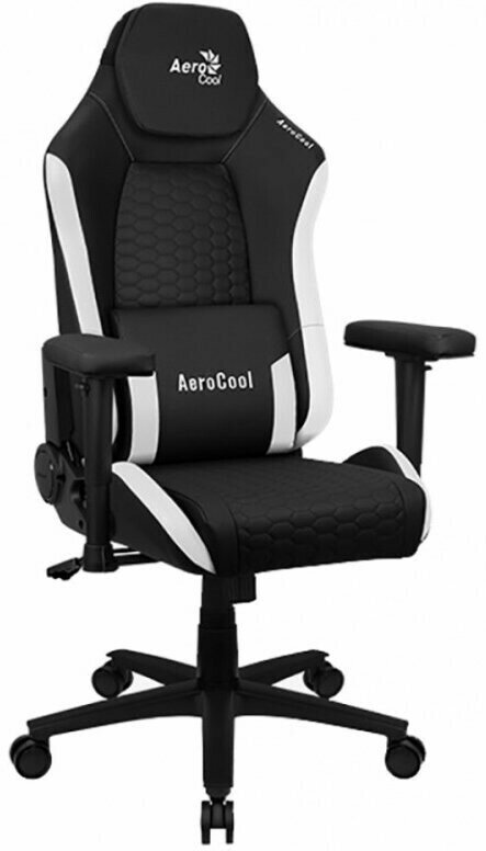 Кресло Aerocool Crown Leatherette Black White