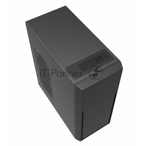 Корпус c блоком питания 500 Ватт/ Case Foxline FL-302-FZ500R ATX case, black, w/PSU 500W 12cm, w/2xUSB2.0, w/pwr cord, w/o FAN блок питания atx foxline fz500r 500w atx nopfc