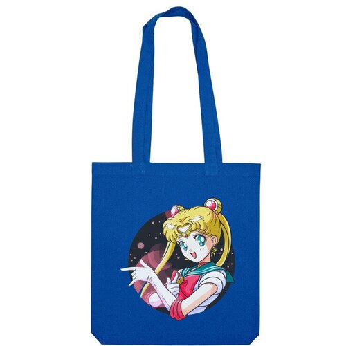 Сумка шоппер Us Basic, синий printio футболка wearcraft premium сейлор мун sailor moon