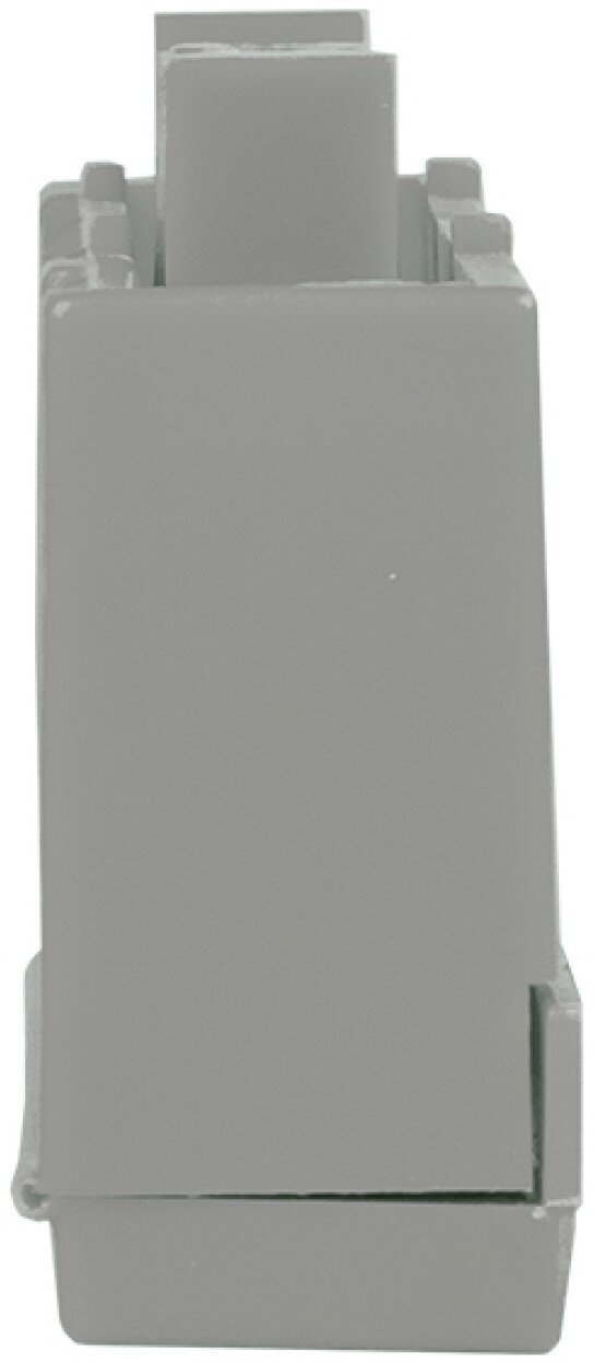 Шина фаза L (6х9мм) 10 отверстий латунь серый изолированный корпус на DIN-рейку EKF PROxima - фотография № 4