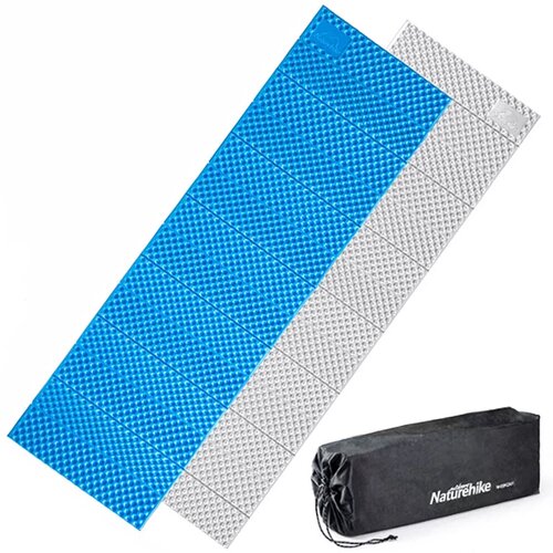 туристический коврик naturehike outdoor waterproof lightweight sleeping pad folding ixpe egg crate синий Коврик туристический складной Naturehike 187х56х2,5 см IXPE голубой