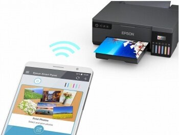 Принтер струйный Epson L8050 цветн A4 черный