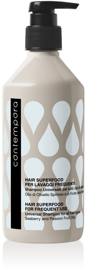 Barex, Шампунь для частого использования HAIR SUPERFOOD Contempora, 500 мл