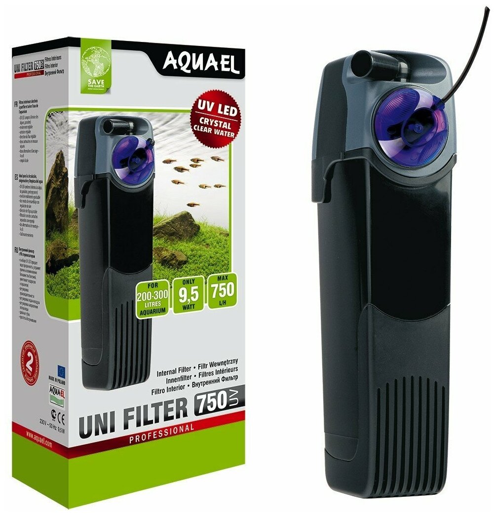 Внутренний фильтр AQUAEL UNIFILTER 750 UV Power, 750 л/ч (200-300л) - фото №12