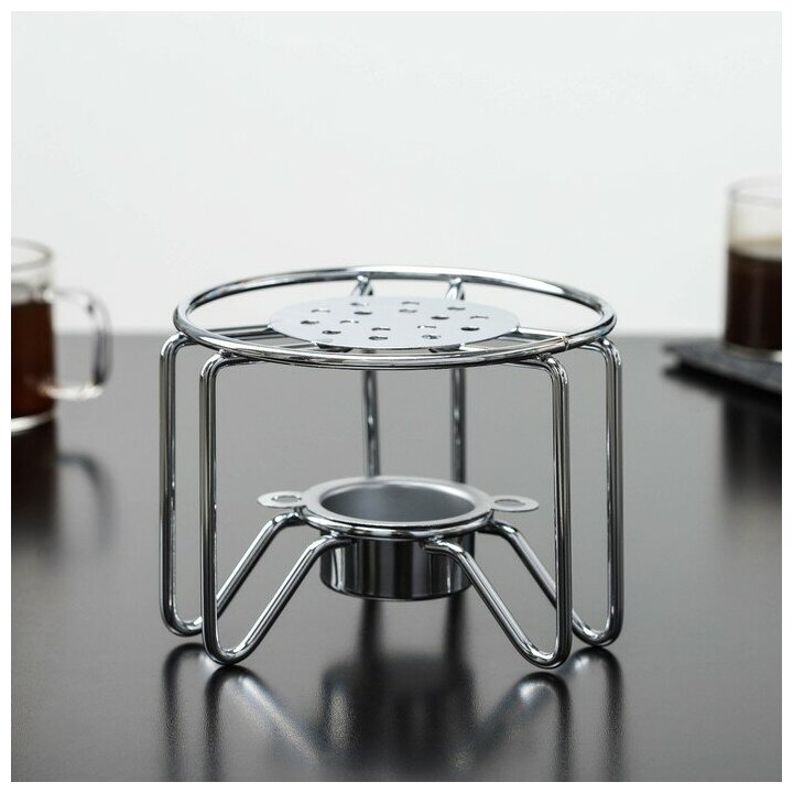 Доляна Подставка для чайника со свечкой Доляна «Романтика», 11,5×11,5×9 см