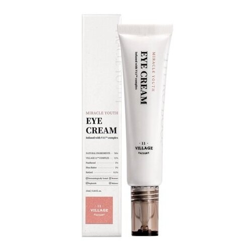 VILLAGE 11 FACTORY MIRACLE YOUTH EYE CREAM Антивозрастной крем для кожи вокруг глаз с маслом ши, пантенолом и гиалуроновой кислотой