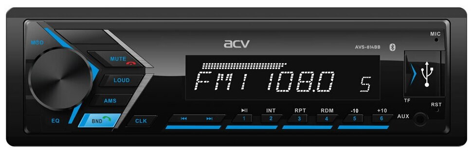 Магнитола FM/USB/SD/AUX с Bluetooth ACV AVS-814BB