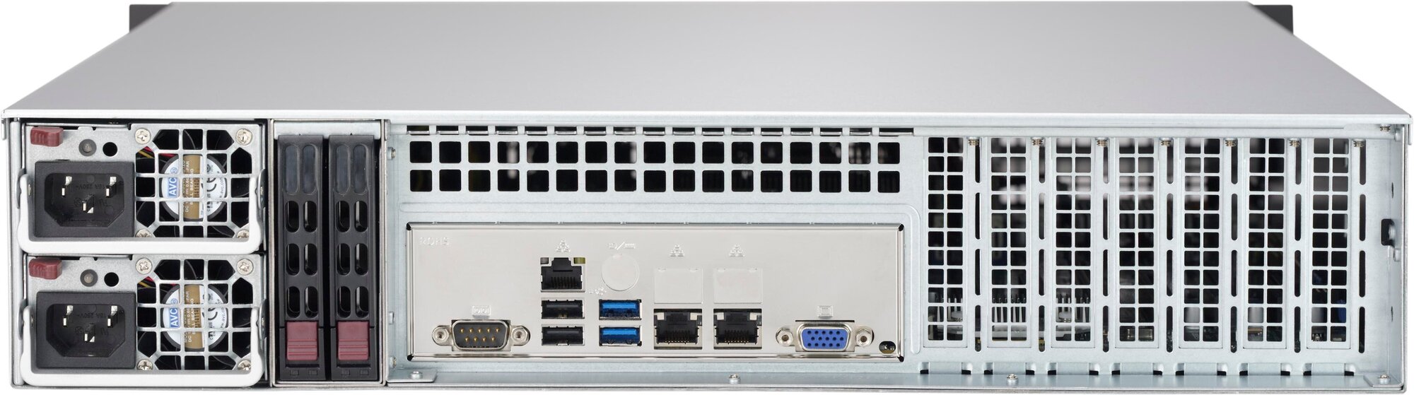 Корпус SuperMicro 2U 2x800W черный - фото №6