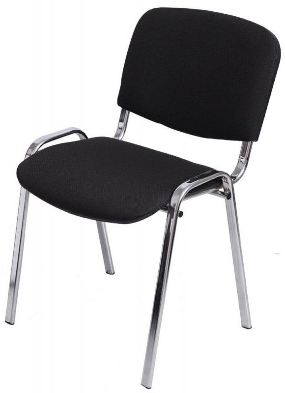 Стул Easy Chair Rio, "Изо", хром, ткань черная С-11/ТК-1