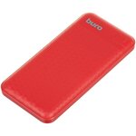 Мобильный аккумулятор Buro BP10G 10000mAh 2.1A 1xUSB красный (BP10G10PRD) - изображение