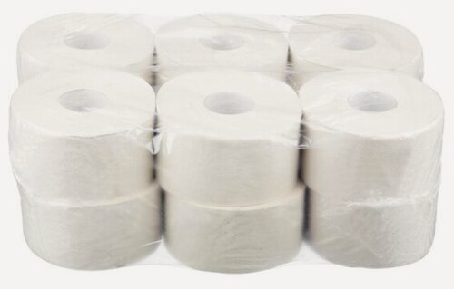 Изображение товара Туалетная бумага для диспенсера Luscan Economy 1-слойная 12 рулонов по 200 метров (артикул производителя 1052058)