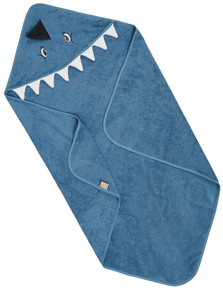Полотенце-уголок Акула (ВВ 3009) размер 100х100 см, синий