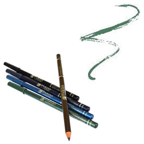 Parisa Карандаш для глаз дерево Eye Professional Pencil зелёный, 1.5 г