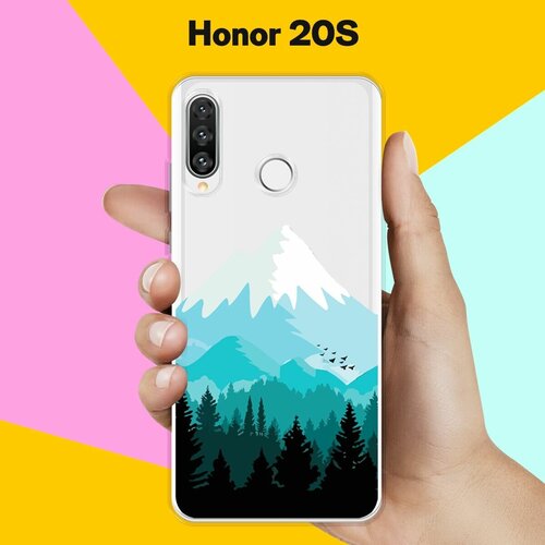 Силиконовый чехол Снежные горы на Honor 20s