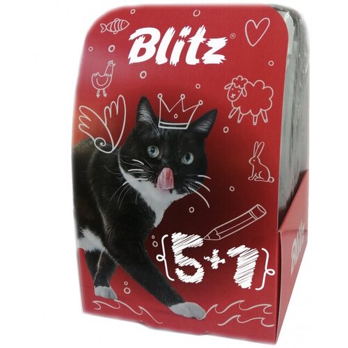 Blitz SEnsitive Набор паучей ассорти для кошек 5+1 (85 гр*6шт)