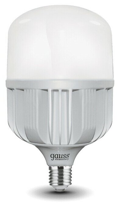 Лампа светодиодная Gauss E40 100W 4000K матовая / - фото №3