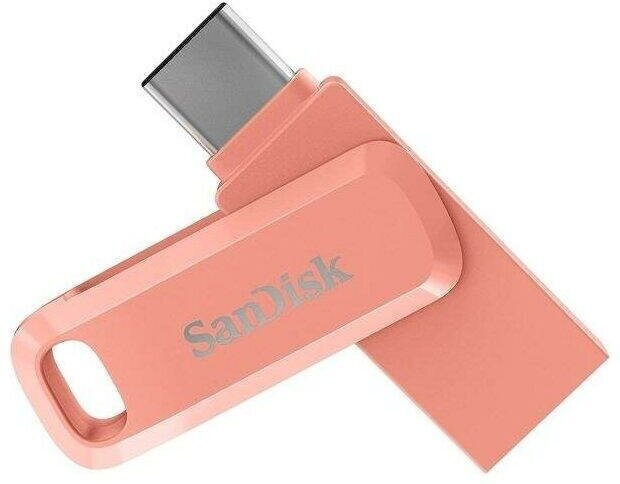 USB-флеш накопитель SanDisk 512Gb Ultra Dual Drive Go USB Type-C 3.1 150MB/s, розовый SDDDC3-512G-G46PC, 1шт.