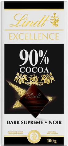 Lindt Excellence горький шоколад 90% какао, 100 г