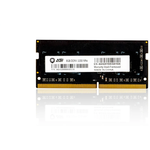 Оперативная память DDR4 3200 8gb SODIMM AGI AGI320008SD138 модуль памяти so dimm ddr4 16gb 2x8gb pc25600 3200mhz kingston fury impact kf432s20ibk2 16