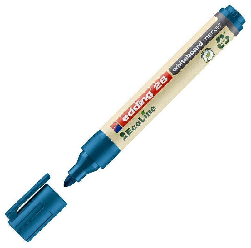 Маркер для досок EDDING 28/3 Ecoline, 1,5-3 мм, синий 1183252