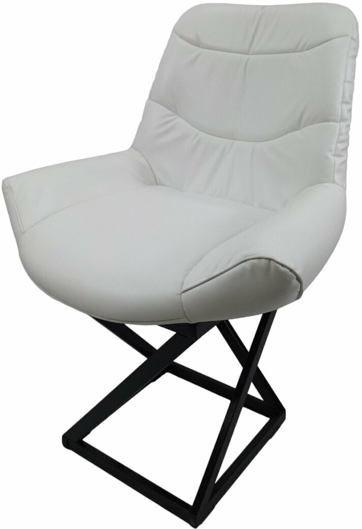 фото Стул с мягким сиденьем New Victoria Лофт Гранд, черный/белый