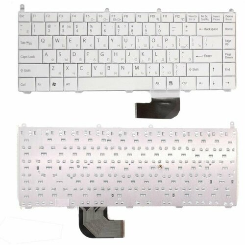 Клавиатура для ноутбука Sony Vaio VGN-AR VGN-FE белая 2470₽