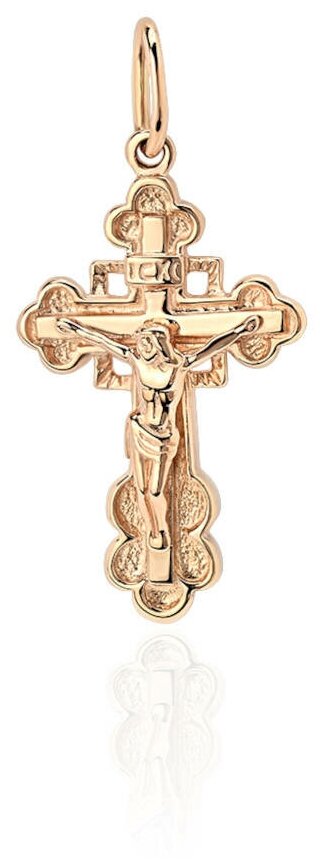 Крестик Эстет, красное золото, 585 проба