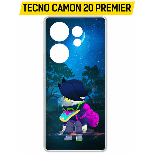 Чехол-накладка Krutoff Clear Case Brawl Stars-Орочи Эдгар для TECNO Camon 20 Premier чехол накладка krutoff clear case brawl stars орочи эдгар для tecno pop 7 pro