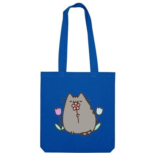 Сумка шоппер Us Basic, синий мягкая игрушка pusheen the cat кот пушин в кармашке