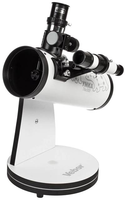 Телескоп Veber умка 76/300 черный/белый