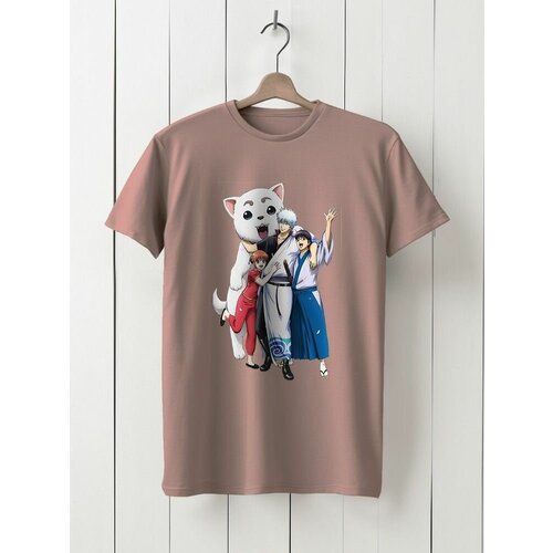 фото Футболка твоя футболка!, хлопок, принт сюжетный, размер xxl, розовый