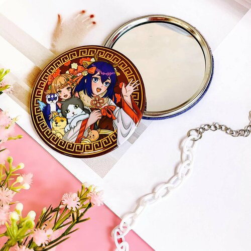 Косметическое карманное зеркало для девочки / Sweet Cat Shop