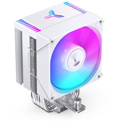 Кулер JONSBO CR-1400 EVO Color White LGA1700/1200/115X/AM5/AM4 (24шт/кор, TDP 180W, PWM, 92mm Dynamic Multi-Color LED Fan, 4 тепловые трубки, белый, 4-pin) Retail