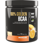 Аминокислоты Maxler 100% Golden BCAA - Апельсин, 210г - БЦАА в соотношении 2:1:1 - В форме порошка - 30 порций - изображение