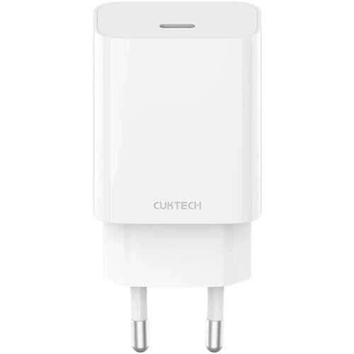 Сетевое зарядное устройство CUKTECH GaN 1xType-C 30Вт QC 3.0 PD2.0 charger 3A (A18/A18C White)
