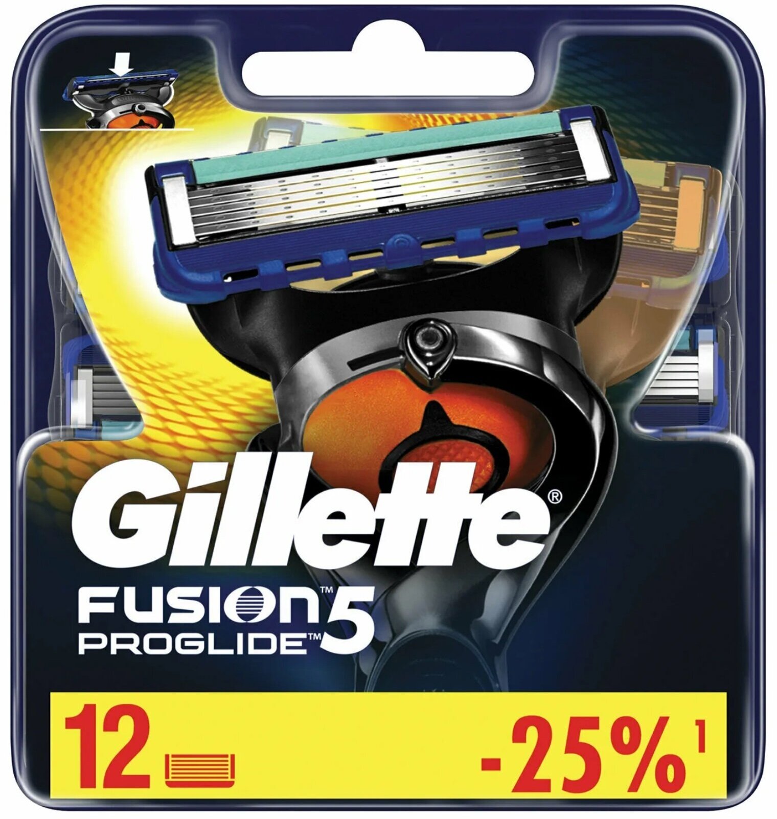 Сменные кассеты Gillette Fusion 5 Proglide, 12 шт. (оригинал из США)