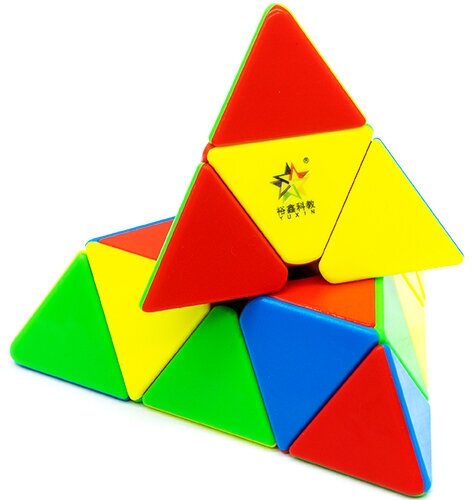 Скоростная Пирамидка Рубика YuXin Pyraminx Little Magic M Магнитная / Головоломка для подарка / Цветной пластик