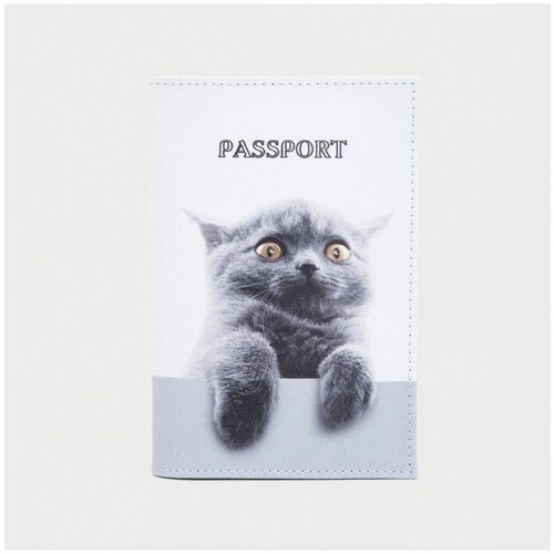 фото Обложка для паспорта сима-ленд, белый