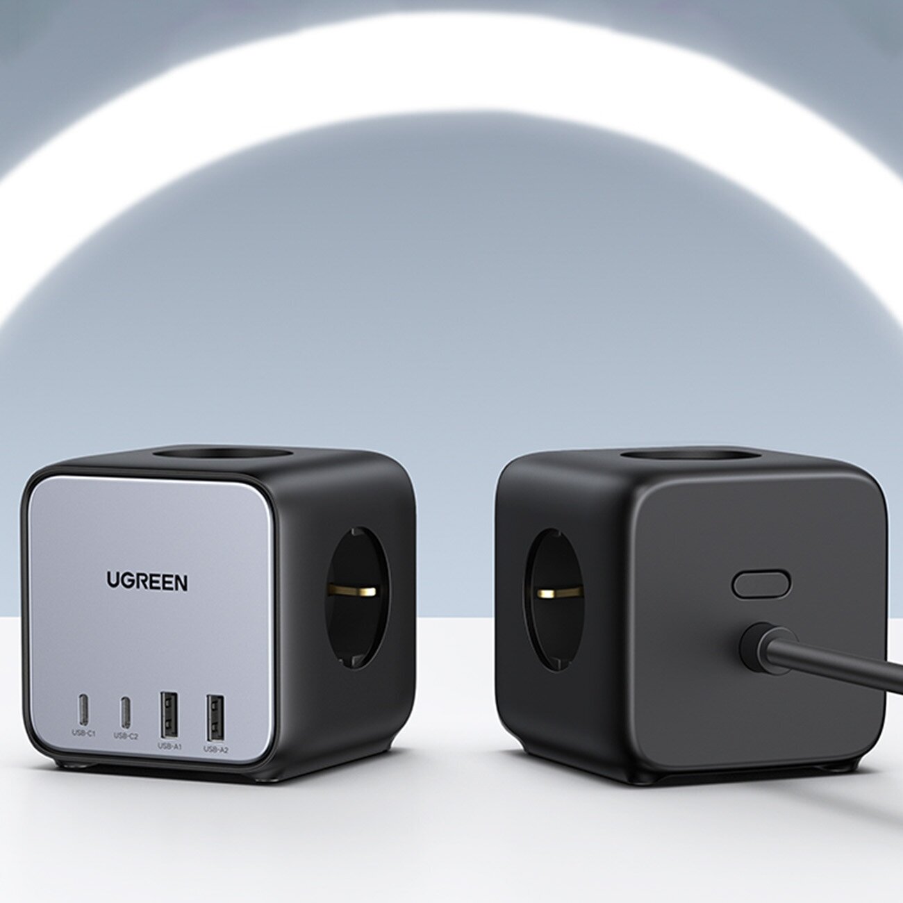 Зарядное устройство сетевое UGREEN 60113_ DigiNest Cube Charging Station 65W with 2*USB-C and 2*USB-A, цвет: серый космос - фото №14