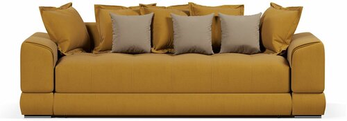 Диван-кровать Nordkisa, механизм Еврокнижка, 260х105х87 см, диван, ППУ, ящик для белья, мягкие подлокотники, декоративные подушки