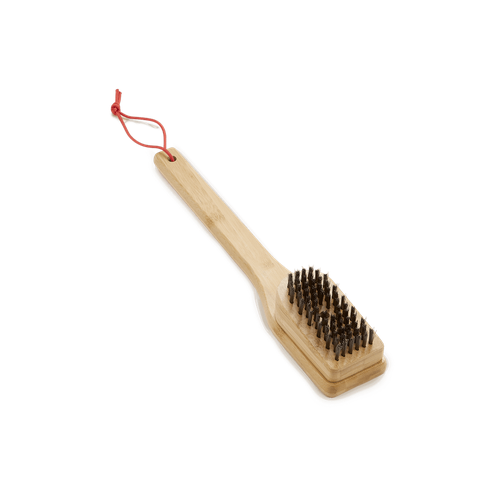 Щетка для гриля с бамбуковой ручкой , 30 см. щетка скребок с бамбуковой ручкой monolith