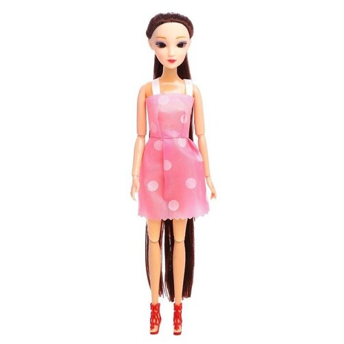 Кукла модная шарнирная «Карина», в платье, микс